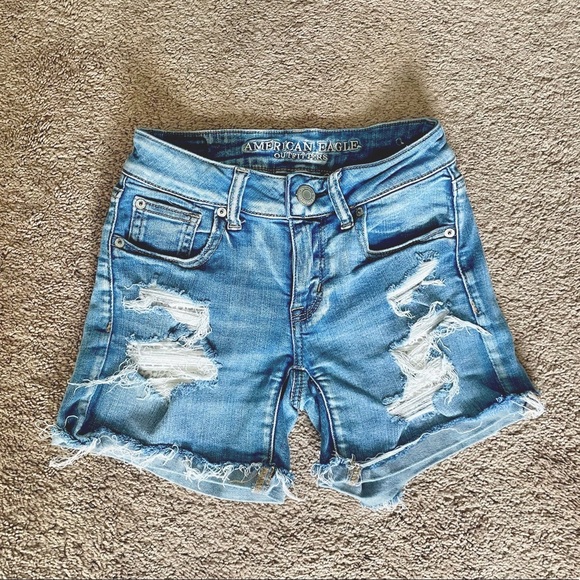 American Eagle Outfitters Pants - American Eagle High-Waisted Jean Shorts